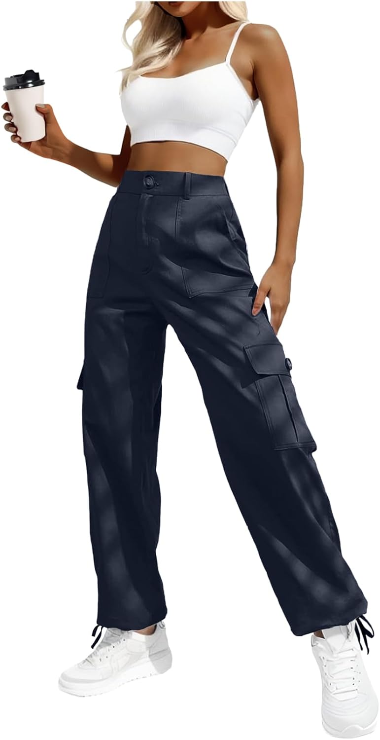 Lady's High-waisted Work Pants