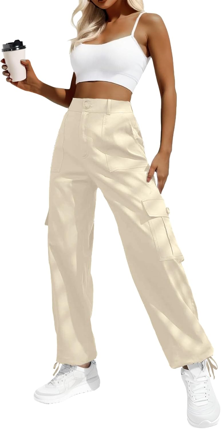 Lady's High-waisted Work Pants