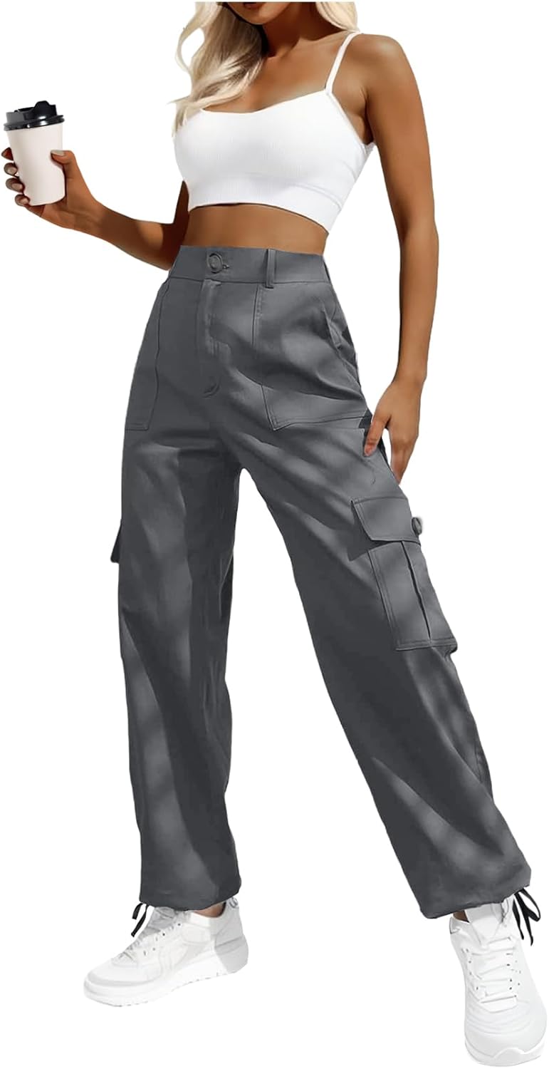 Lady's High-waisted Work Pants