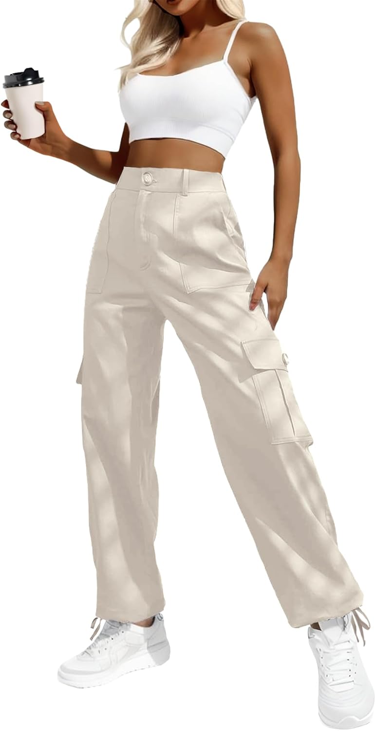 Lady's High-waisted Work Pants