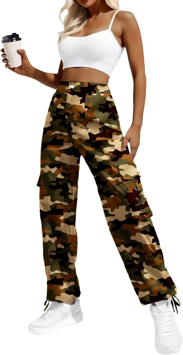 Lady's High-waisted Work Pants