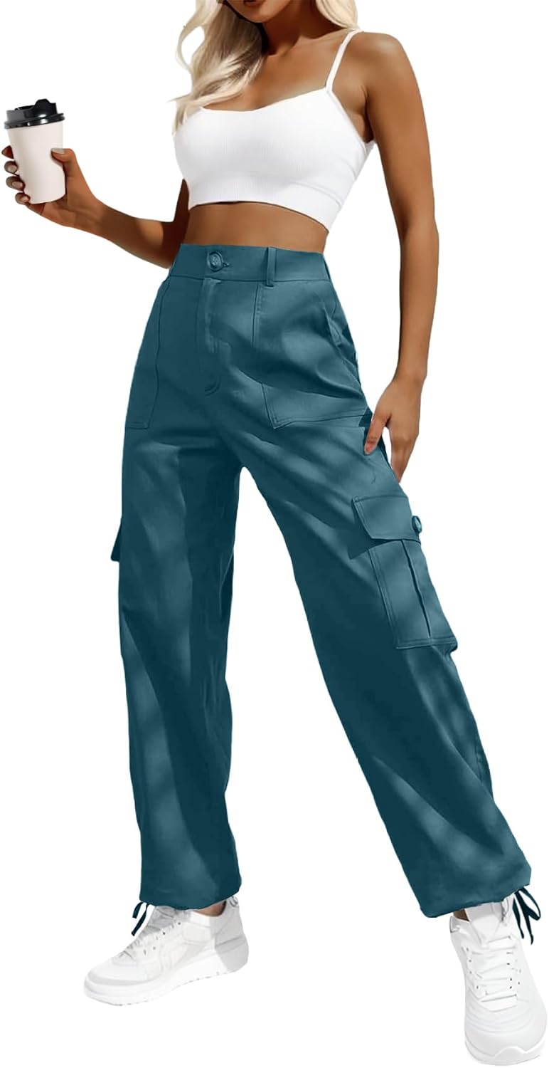 Lady's High-waisted Work Pants