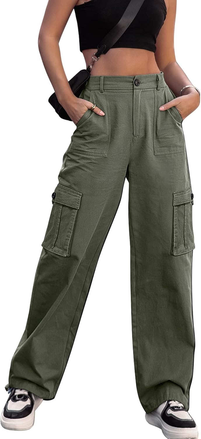 Women's High-waisted Work Pants - Narrow-leg Casual Pants