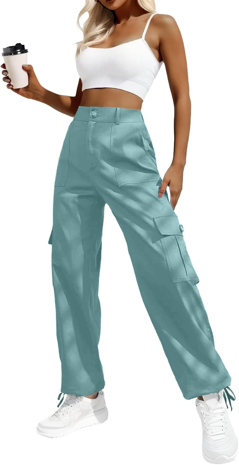 Lady's High-waisted Work Pants