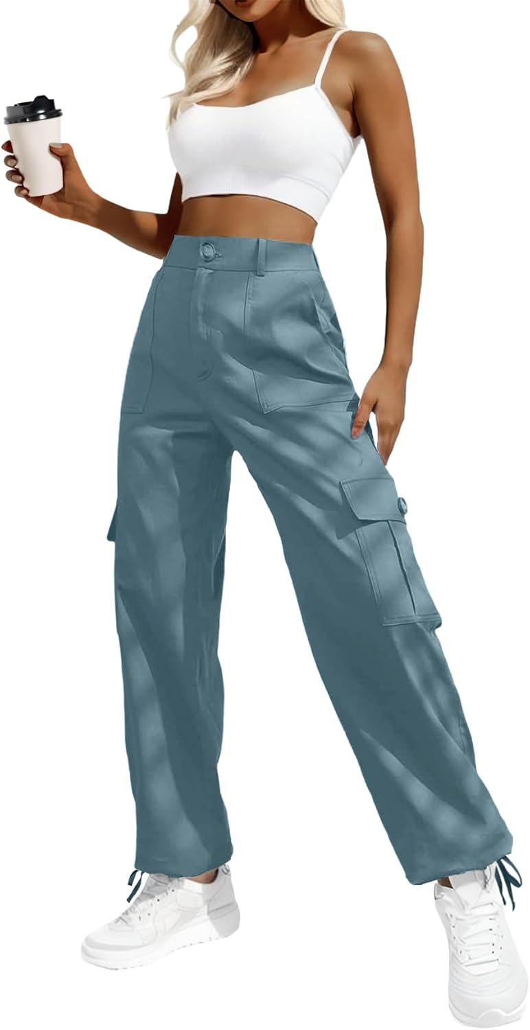 Lady's High-waisted Work Pants