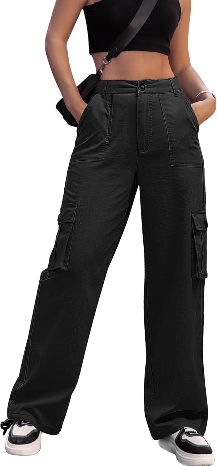 Women's High-waisted Work Pants - Narrow-leg Casual Pants