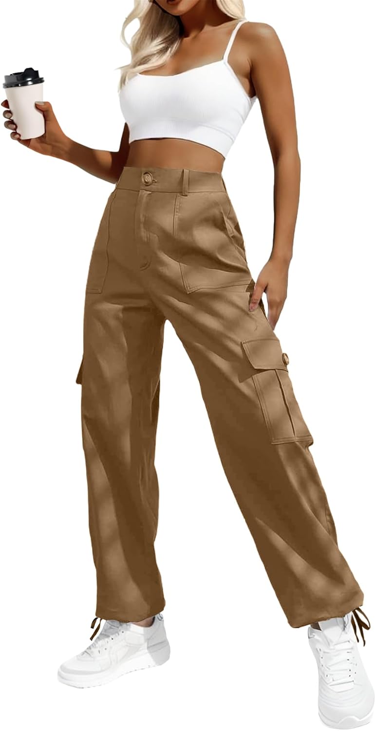 Lady's High-waisted Work Pants