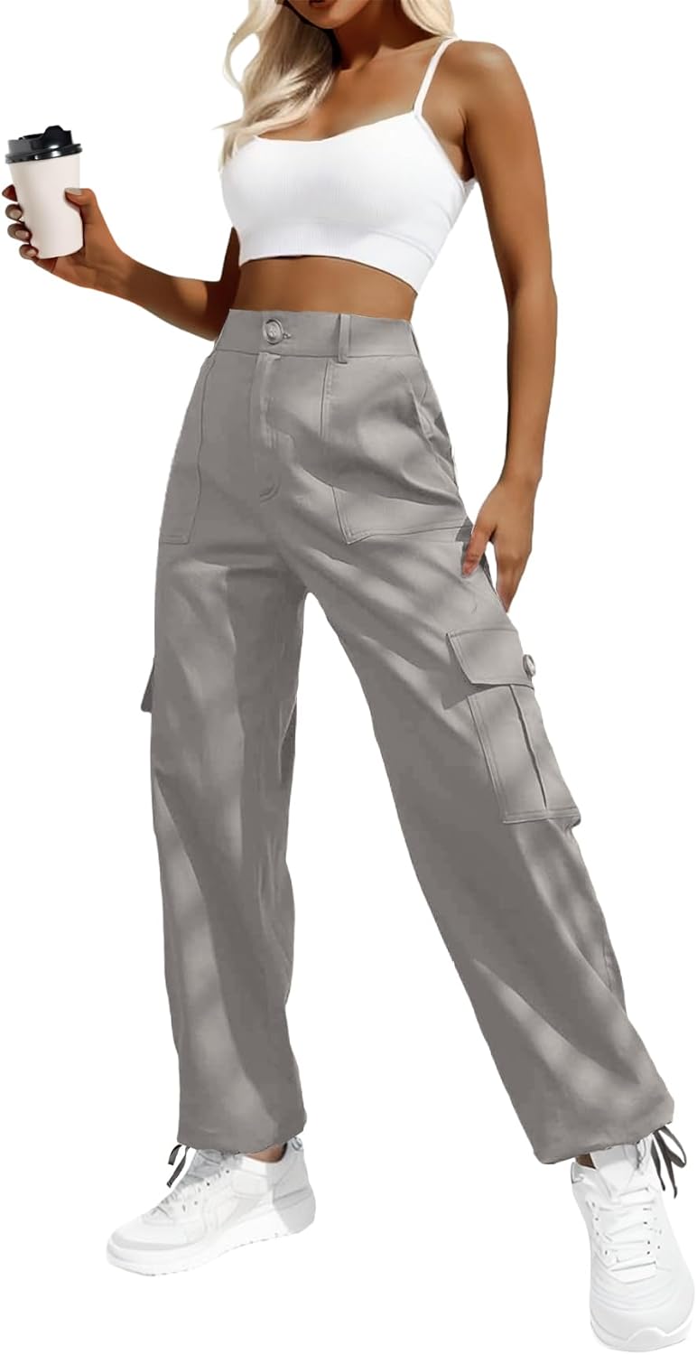 Lady's High-waisted Work Pants