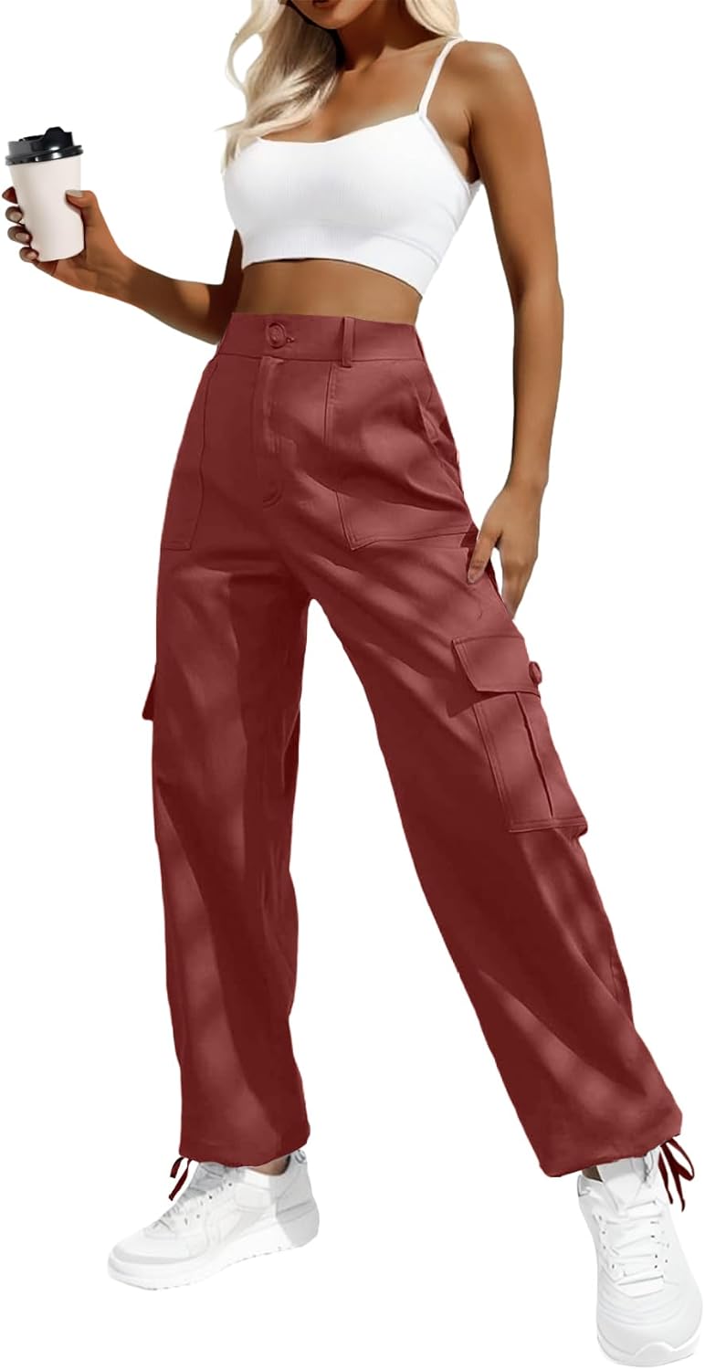 Lady's High-waisted Work Pants