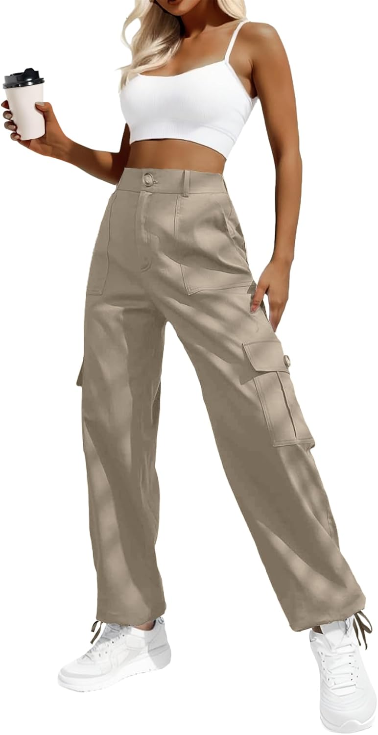 Lady's High-waisted Work Pants