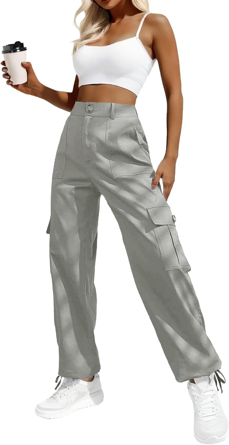 Lady's High-waisted Work Pants