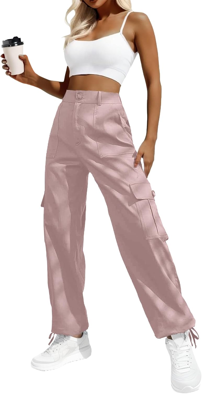 Lady's High-waisted Work Pants