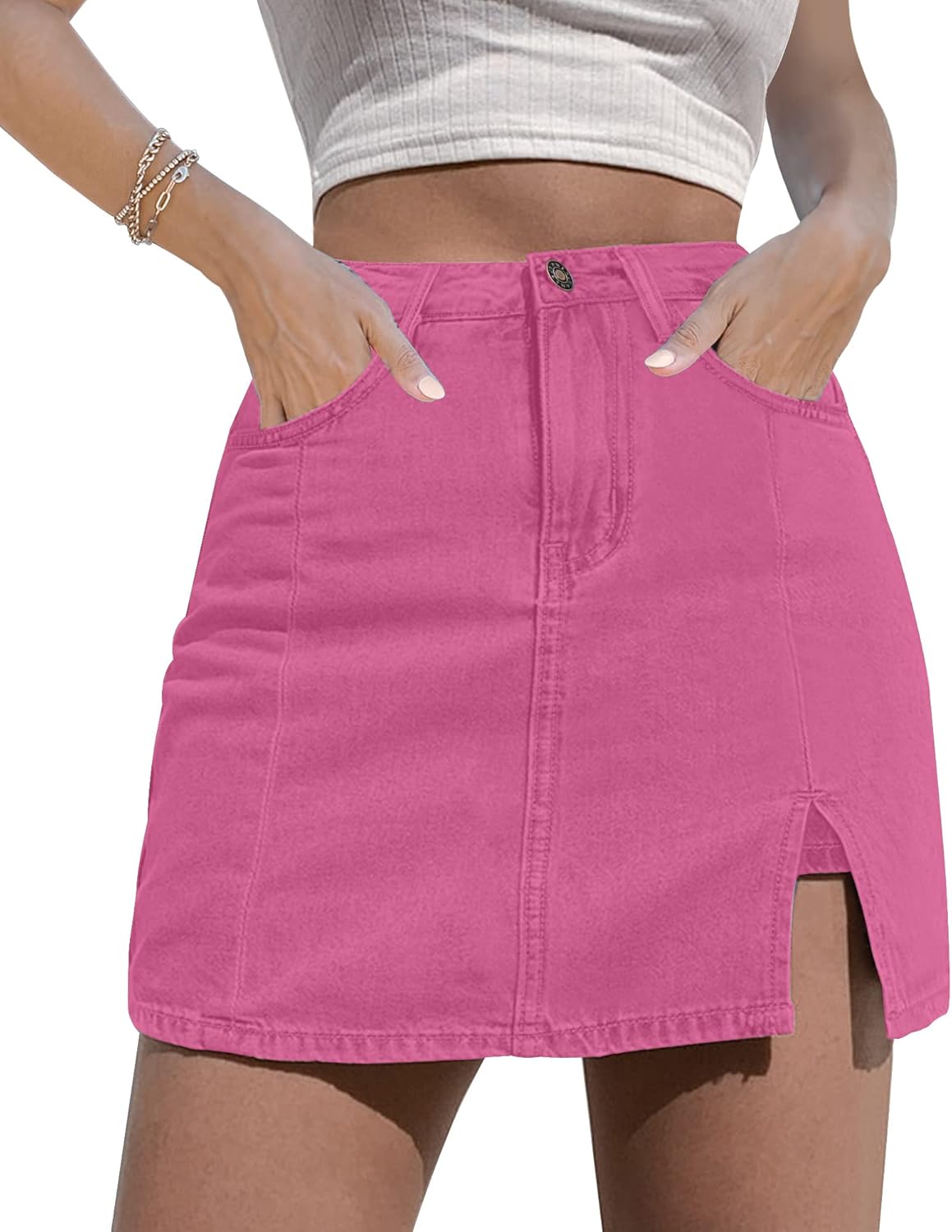 Women's Jumpsuits/skirts, Denim Mini Skirts