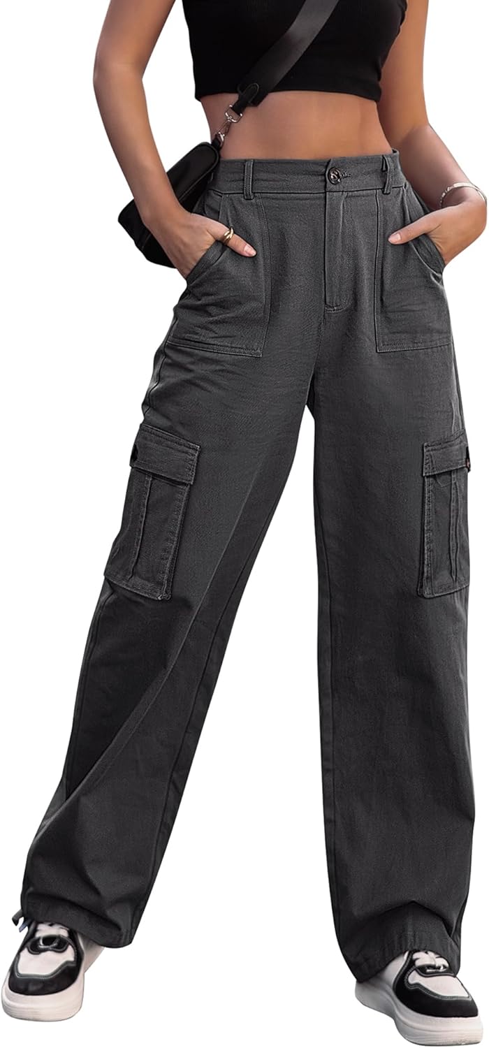 Women's High-waisted Work Pants - Narrow-leg Casual Pants