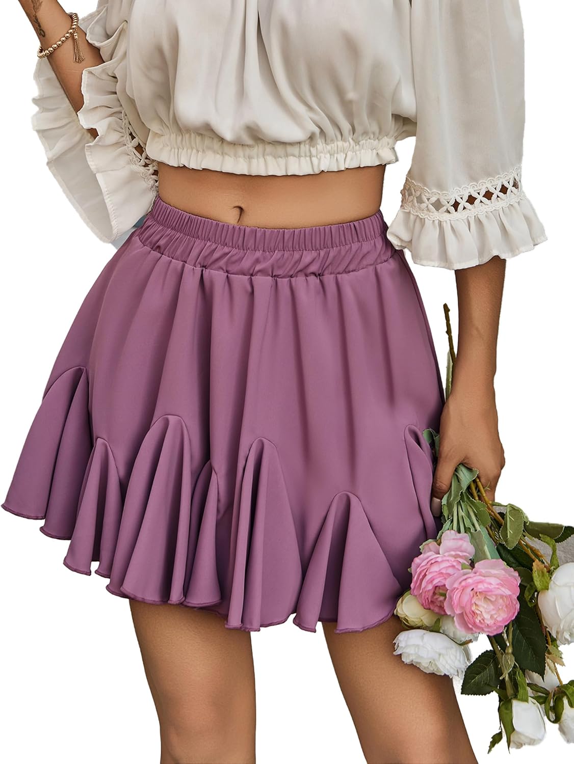 Women's Pleated Umbrella Skirt