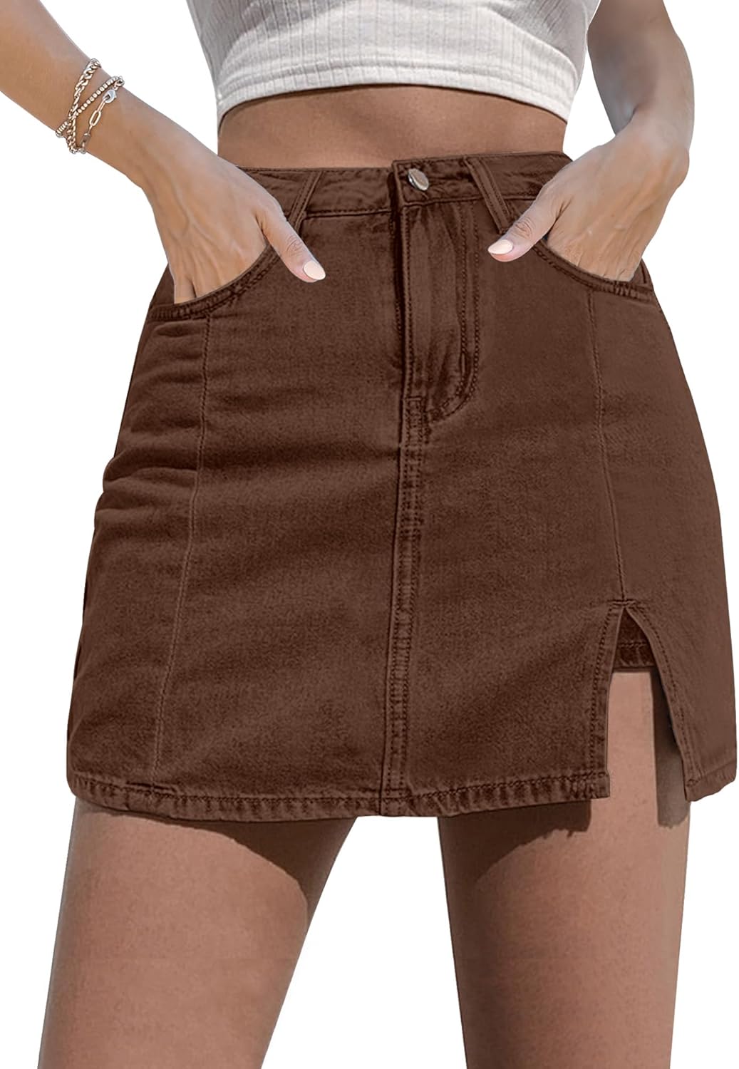 Women's Jumpsuits/skirts, Denim Mini Skirts