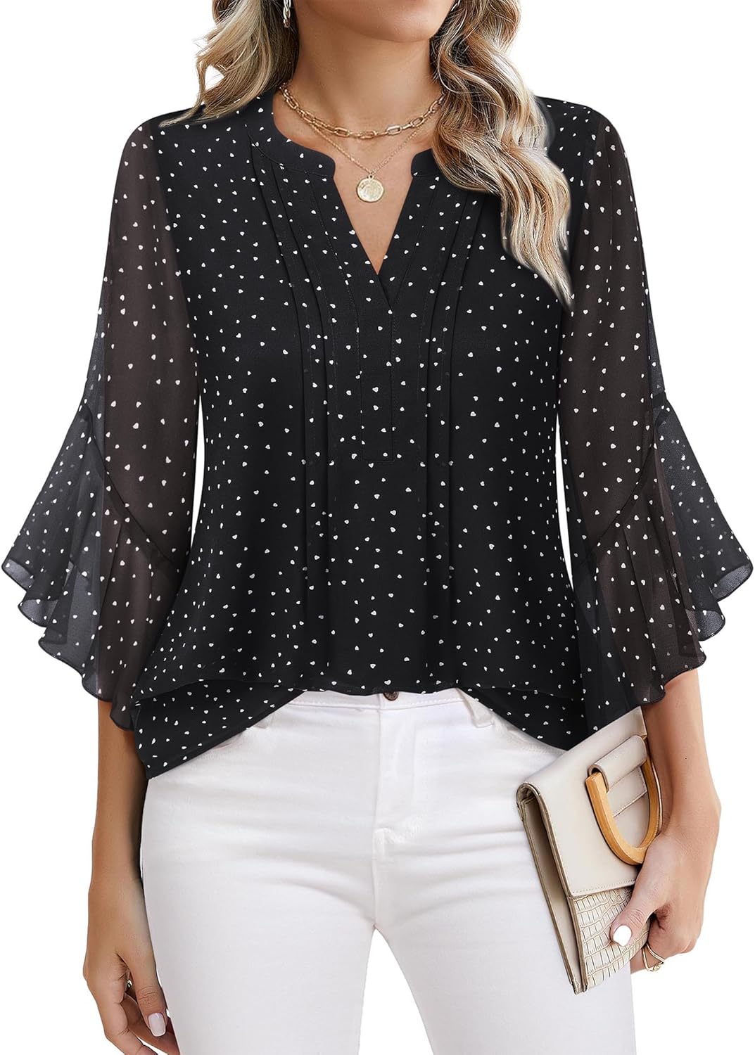 Lady's Sleeveless Elegant and Casual Blouse