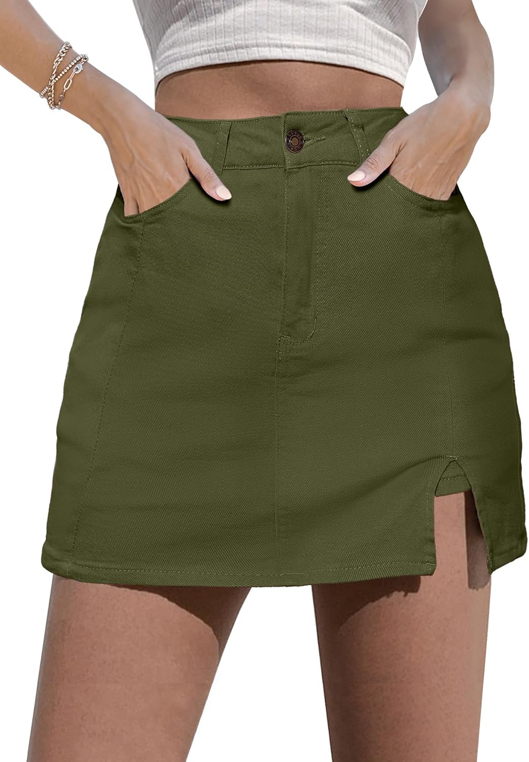 Women's Jumpsuits/skirts, Denim Mini Skirts