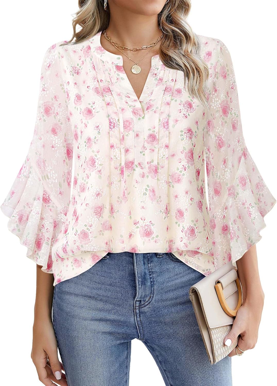 Lady's Sleeveless Elegant and Casual Blouse