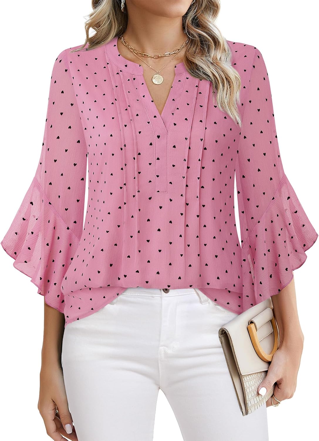 Lady's Sleeveless Elegant and Casual Blouse