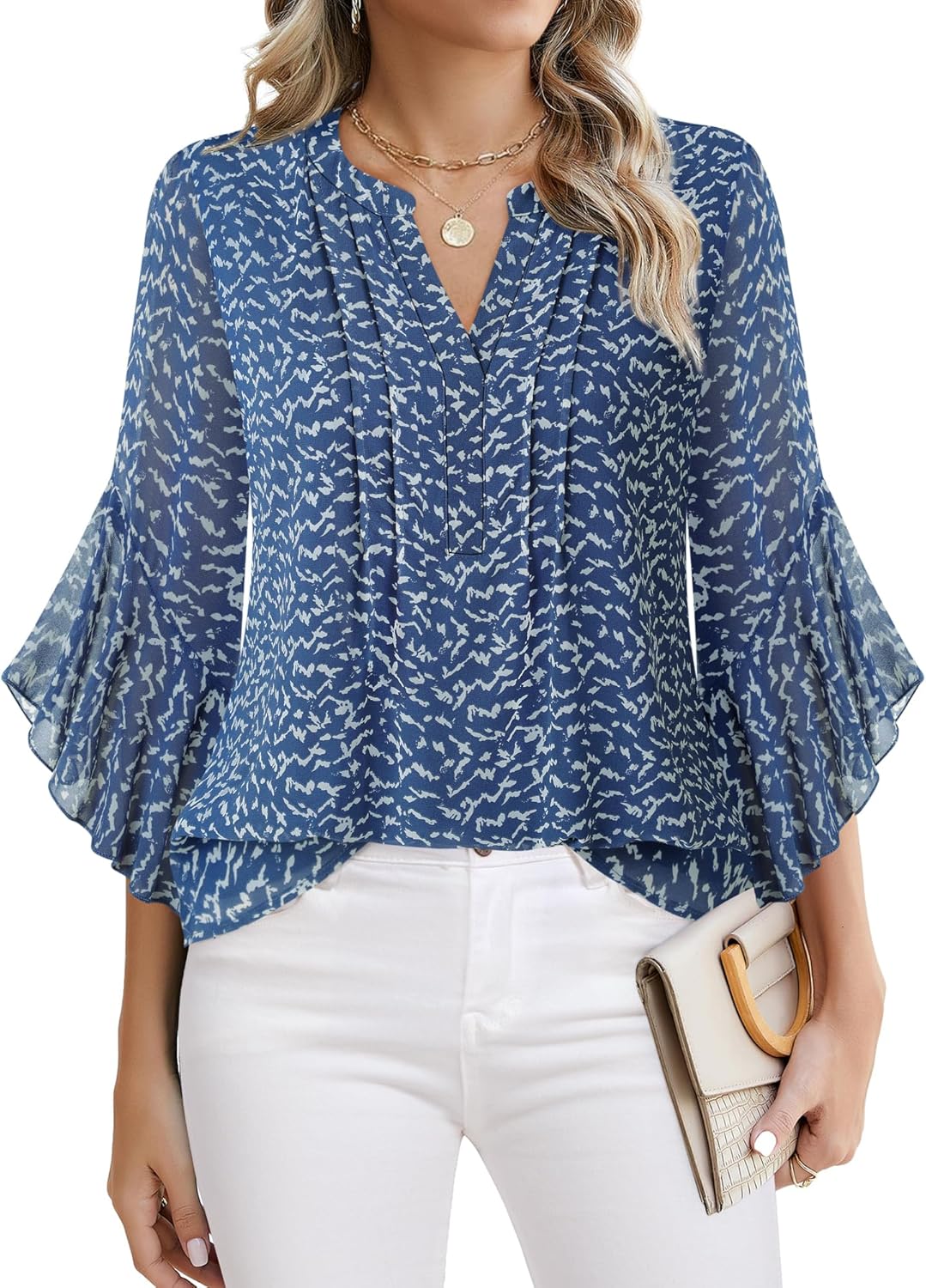 Lady's Sleeveless Elegant and Casual Blouse
