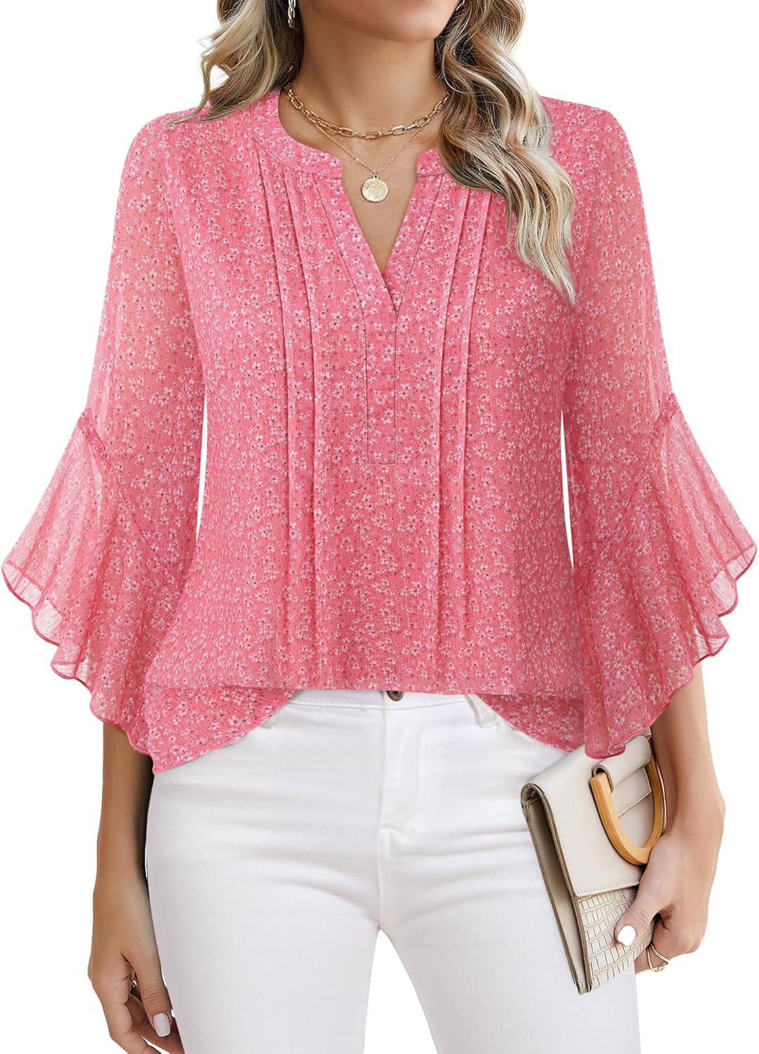 Lady's Sleeveless Elegant and Casual Blouse