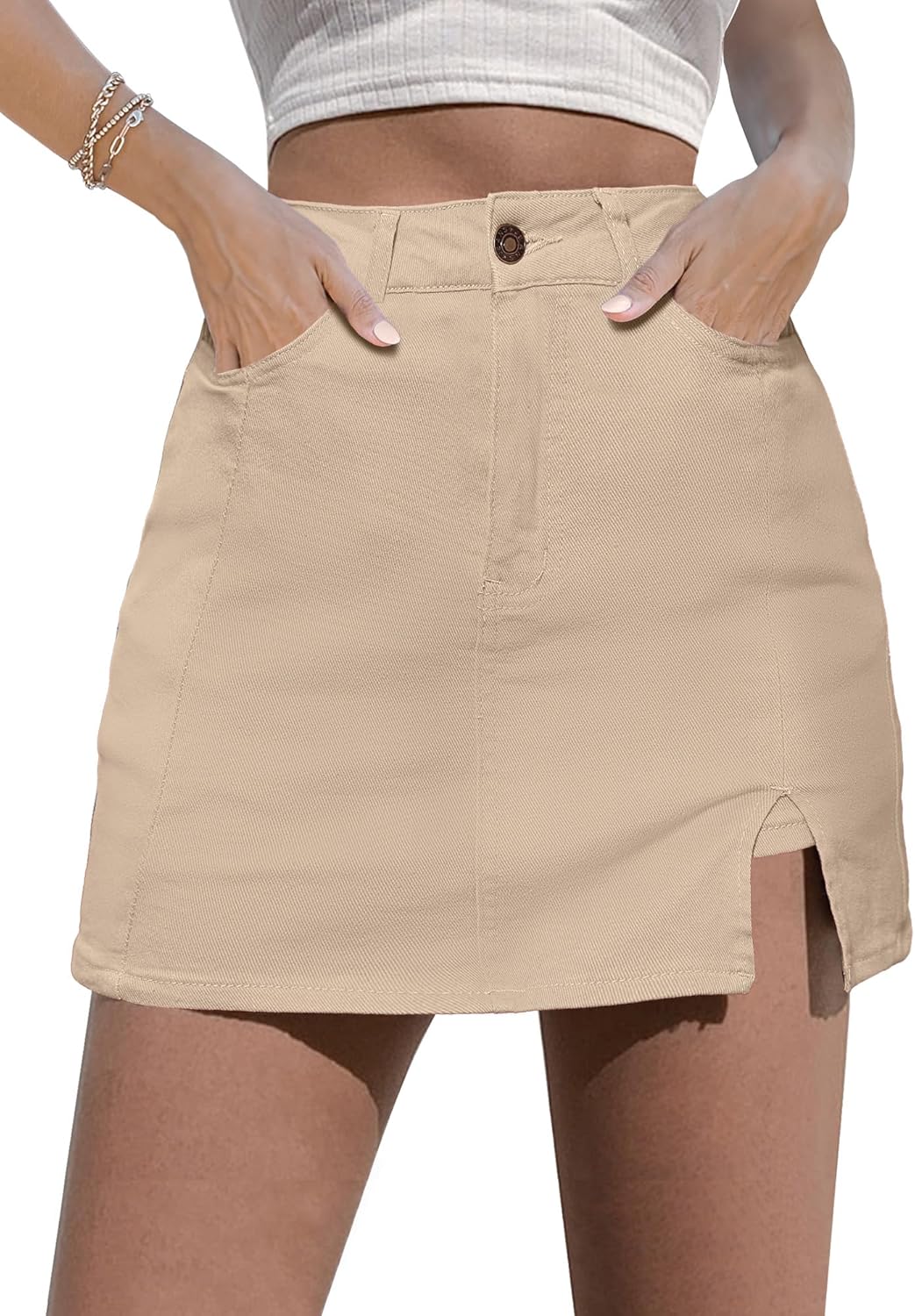 Women's Jumpsuits/skirts, Denim Mini Skirts
