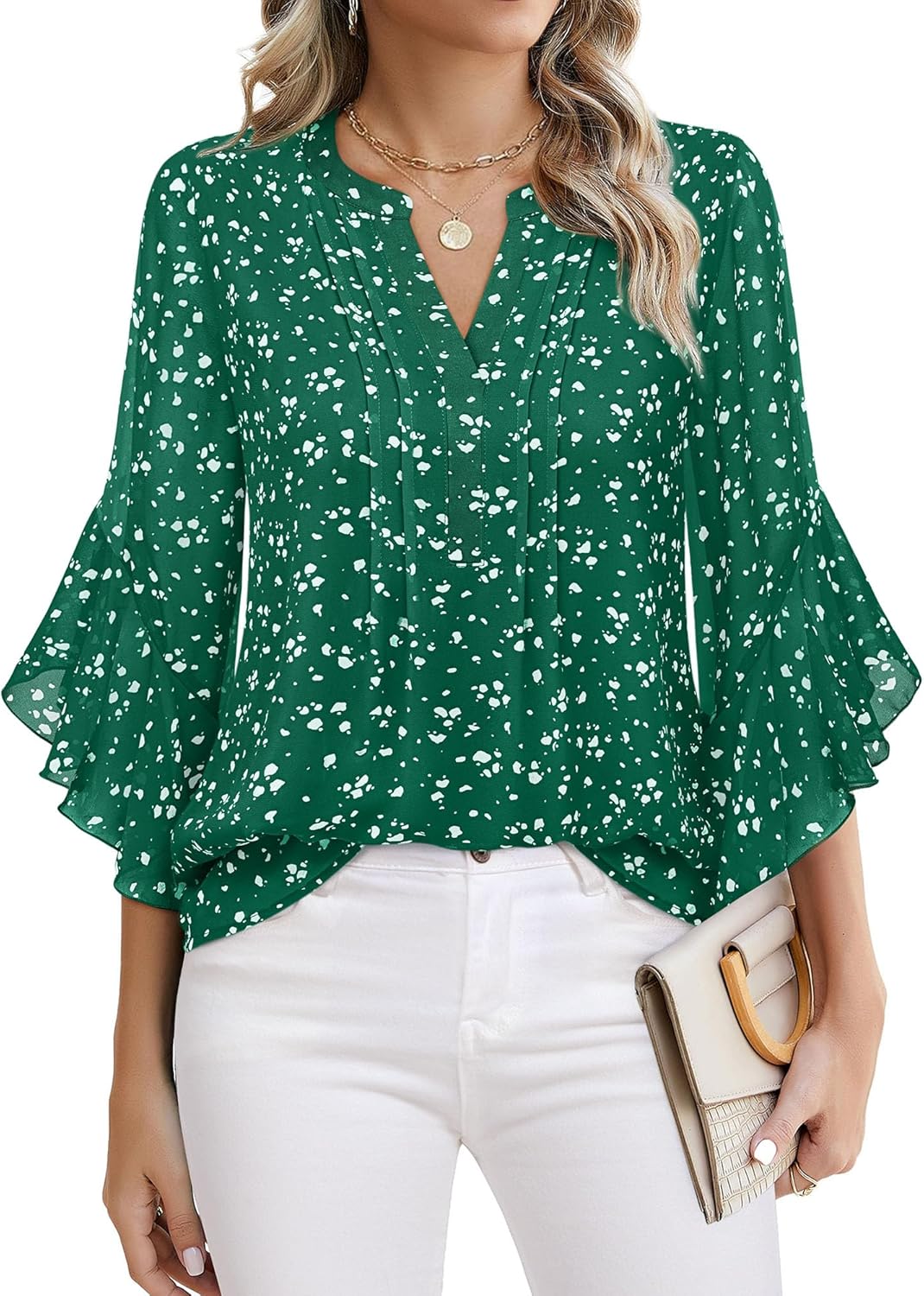 Lady's Sleeveless Elegant and Casual Blouse