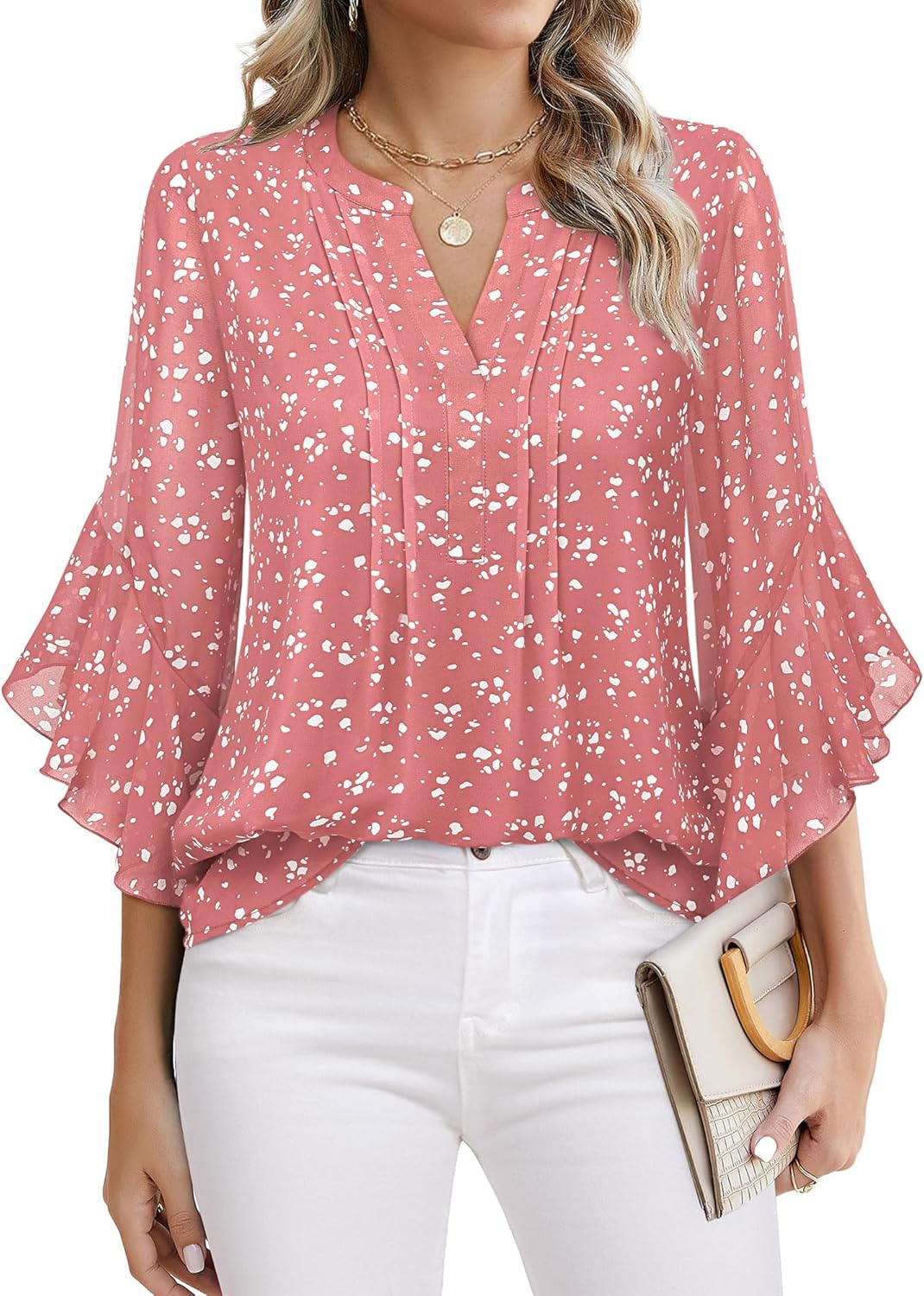 Lady's Sleeveless Elegant and Casual Blouse