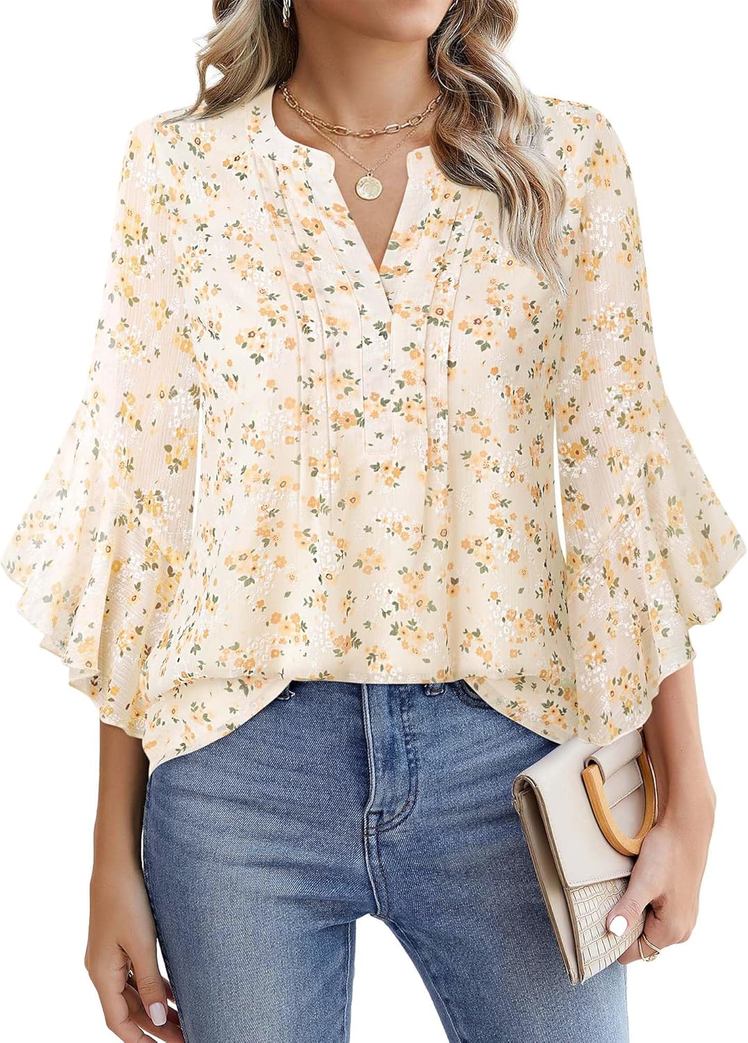 Lady's Sleeveless Elegant and Casual Blouse