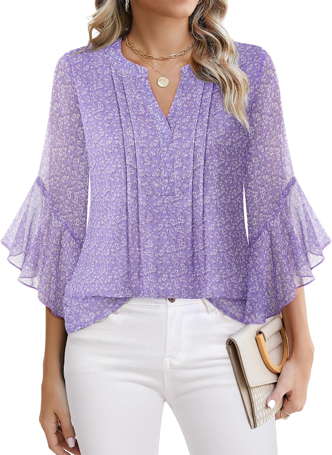 Lady's Sleeveless Elegant and Casual Blouse