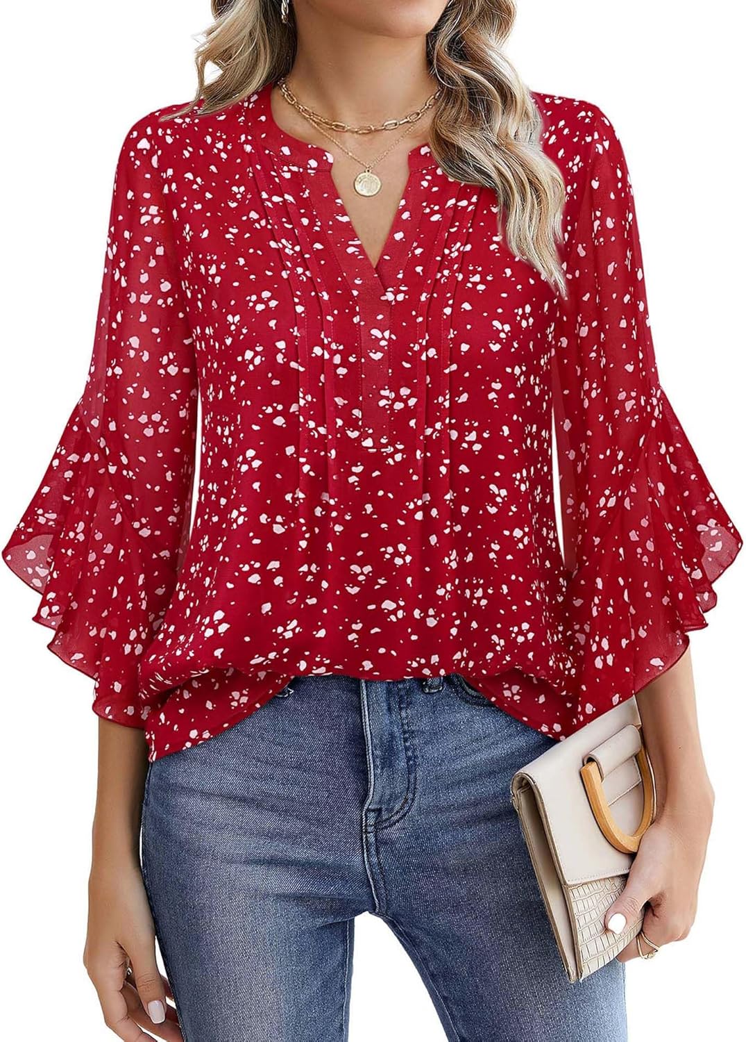 Lady's Sleeveless Elegant and Casual Blouse