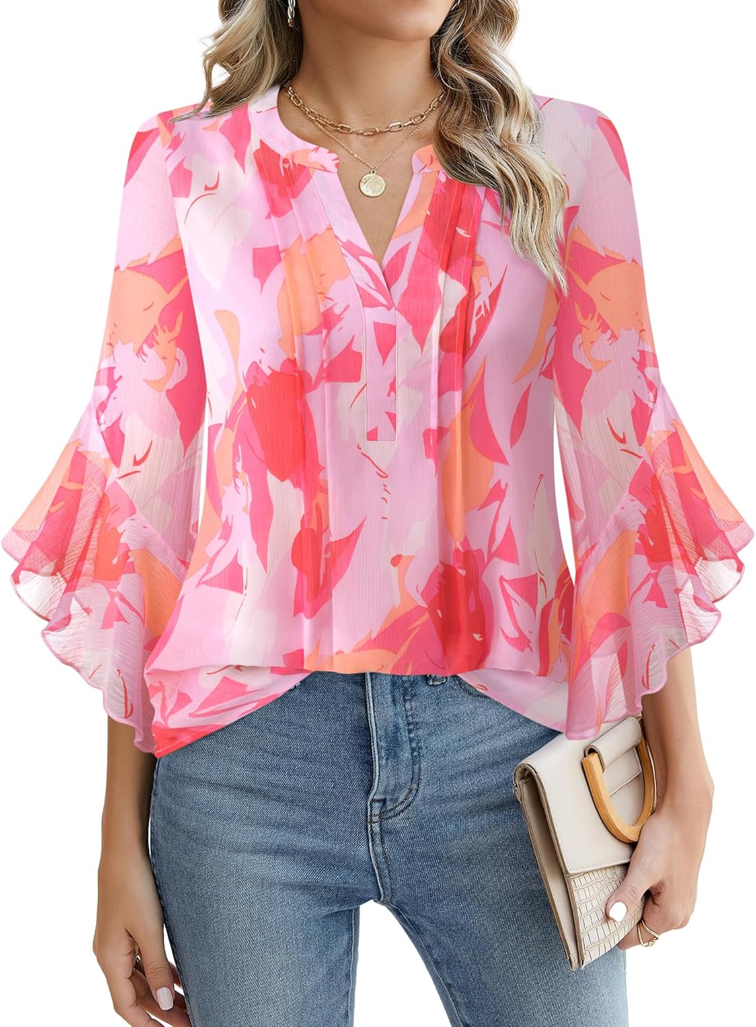Lady's Sleeveless Elegant and Casual Blouse